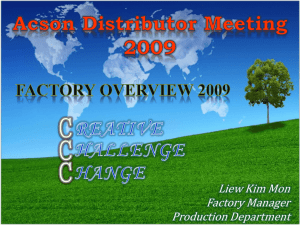 Acson Distributor Meeting 2009- LiewKM