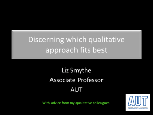 Discerning which qualitative approach fits best