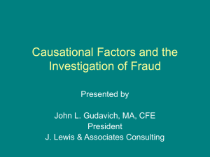 Investigation of Fraud Session 2