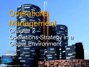 Operations Strategy in a Global Environment