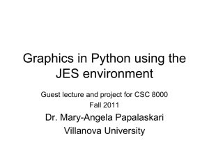 Python Graphics - Villanova Department of Computing Sciences