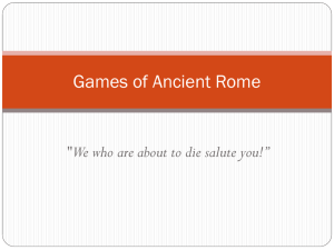 Games of Ancient Rome - CLIO History Journal