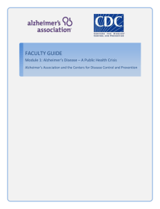 faculty guide - Alzheimer's Association
