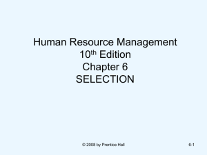 STRATEGIC HUMAN RESOURCE MANAGEMENT: AN OVERVIEW