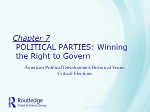 Chapter 7 POLITICAL PARTIES