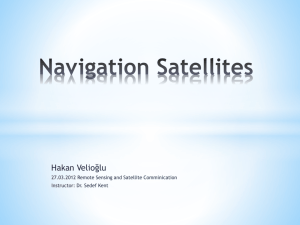 Navigation Satellites Konum Belirleme Uydular*