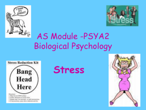 AS Module -2 Biological Psychology - Stress