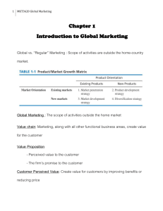 Global Marketing - Assumption University