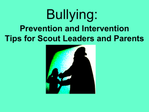 Bullying: Prevention and Intervention Tips for Scout Leaders