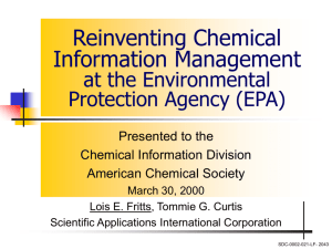 Lois E. Fritts - Chemical Information BULLETIN