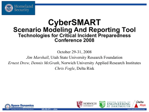 CyberSMART Tool for Federal, State and Local Cyber Exercises