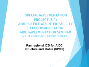 PAN Regional ICD for AIDC Structure and Status (Revised