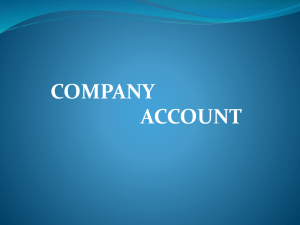 1. company account