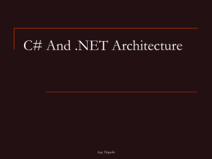 C# And .NET Architecture