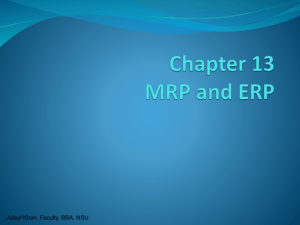 Ch14 MRP and ERP