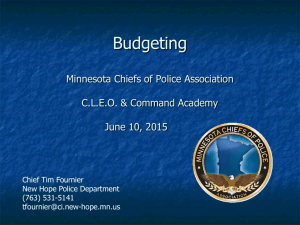 Presentation - Minnesota Chiefs of Police Association