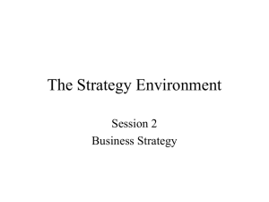 The Strategy Environment