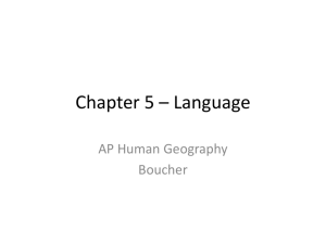 Chapter 5 – Language
