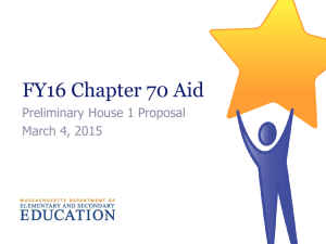 FY16 Chapter 70 Aid - Massachusetts Department of Education