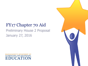 FY17 Chapter 70 Aid - Massachusetts Department of Education