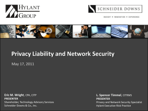 Privacy Liability and Network Security