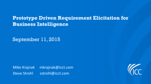 Prototype Driven Requirement Elicitation For Business Intelligence