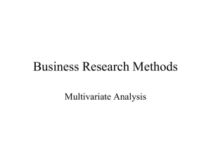 Multivariate Analysis