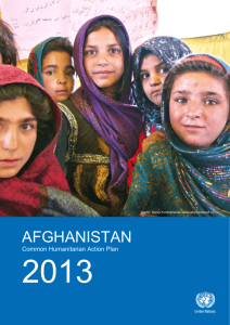 Common Humanitarian Action Plan for Afghanistan 2013