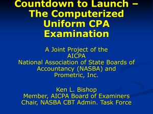 Purpose of Revised Uniform CPA Examination