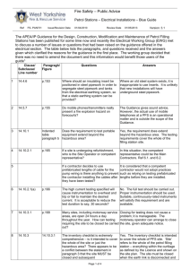 Petrol Stations * Electrical Installations * Blue Guide