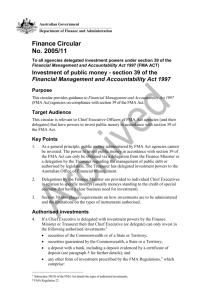 section 39 of the Financial Management and Accountability Act 1997