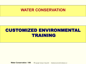 water conservation