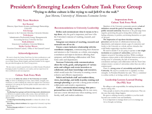 Culture Task Force - University of Minnesota Twin Cities