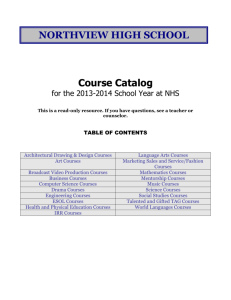 Course Name - Northview High School