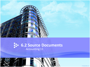 Accounting 11 PPT – Source Documents