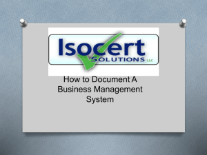 How to Document A Quality System