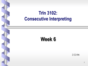 TRIN 3102 Week 6