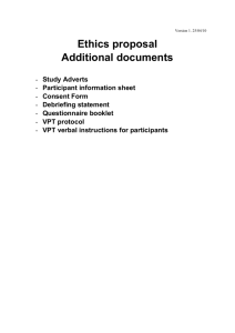 Ethics proposal - Psyweb - University of Southampton