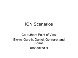 ICN Baseline Scenarios