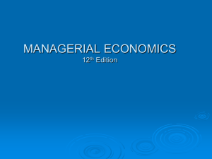 MANAGERIAL ECONOMICS 11th Edition
