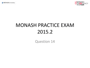 MONASH PRACTICE EXAM 2015.2