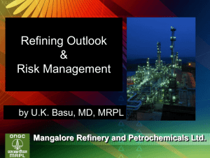 Refining Outlook and Risk Management
