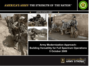 Army Modernization cmf ii