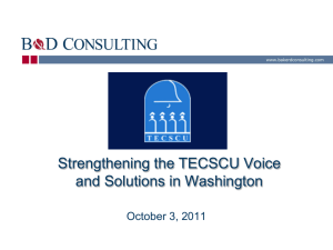 TECSCU - Public Policy and Advocacy
