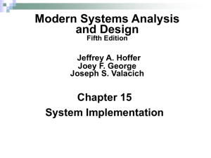 Modern Systems Analysis and Design Ch1