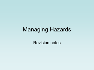 Managing Hazards - Coolgeography.co.uk