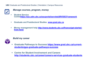 7 Keys to Success in Graduate School UBC