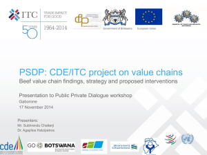 Presentation title - Botswana Investment and Trade Centre (BITC)
