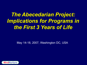 The Abecedarian Project