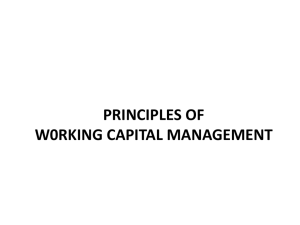 of working capital management